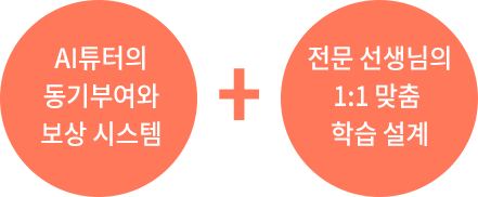 AI 튜터의 동기부여와 보상 시스템 + 전문 선생님의 1:1 맞춤 학습 설계