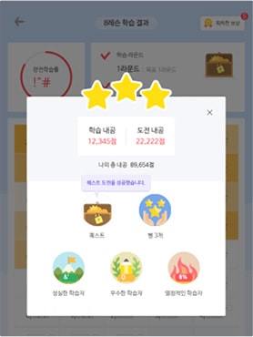 학습보상 시스템 스피드수학 이미지